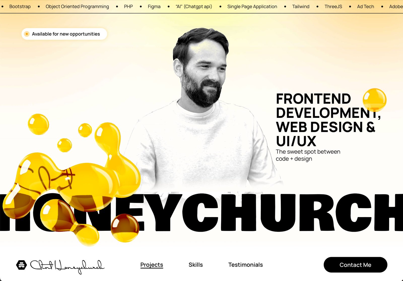 Clint_Honey.church Site After